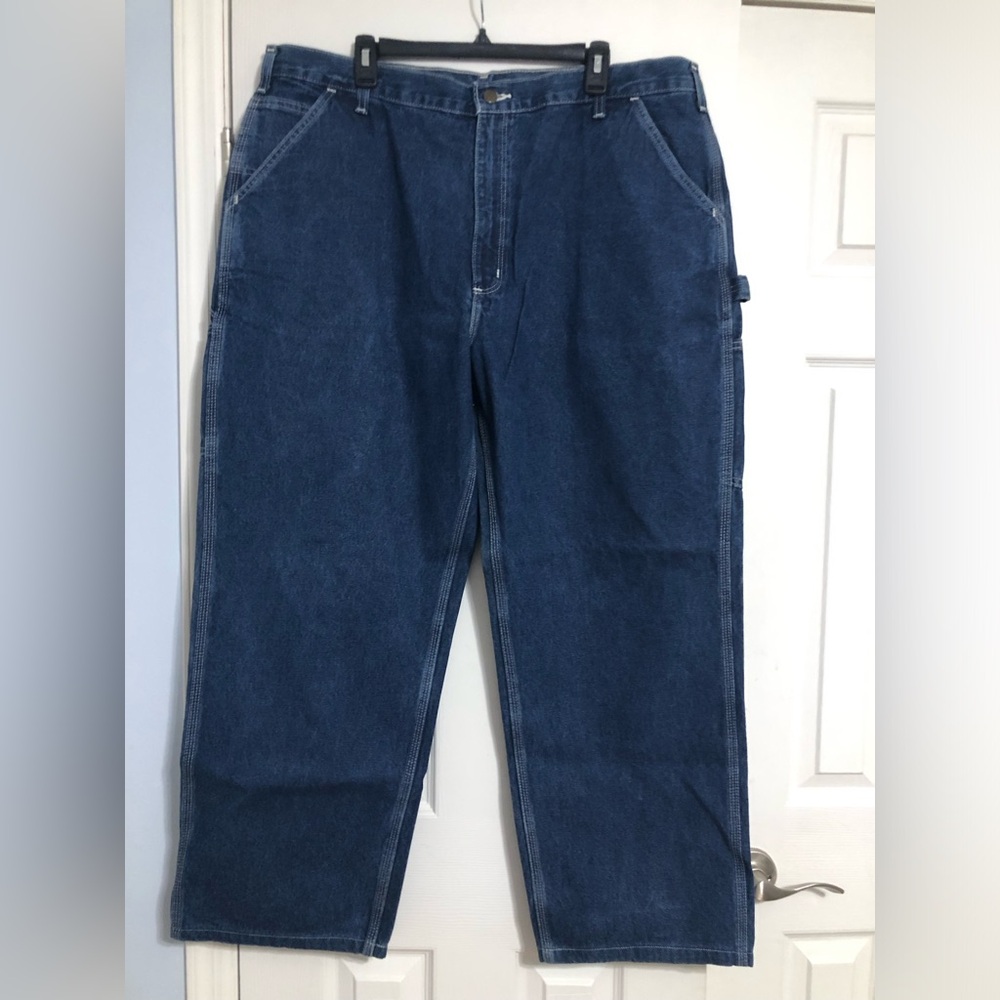 Carhartt original dungaree fit size 42 X 30 medium wash big & tall casual‎